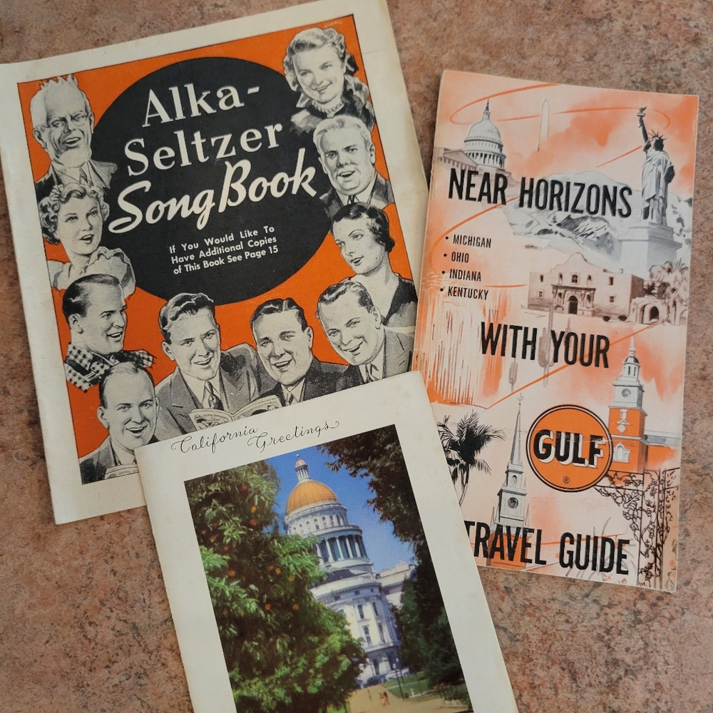 Vintage Travel, Tourism & Advertising Pamphlets ~ Early 20th Century ~ Crafting